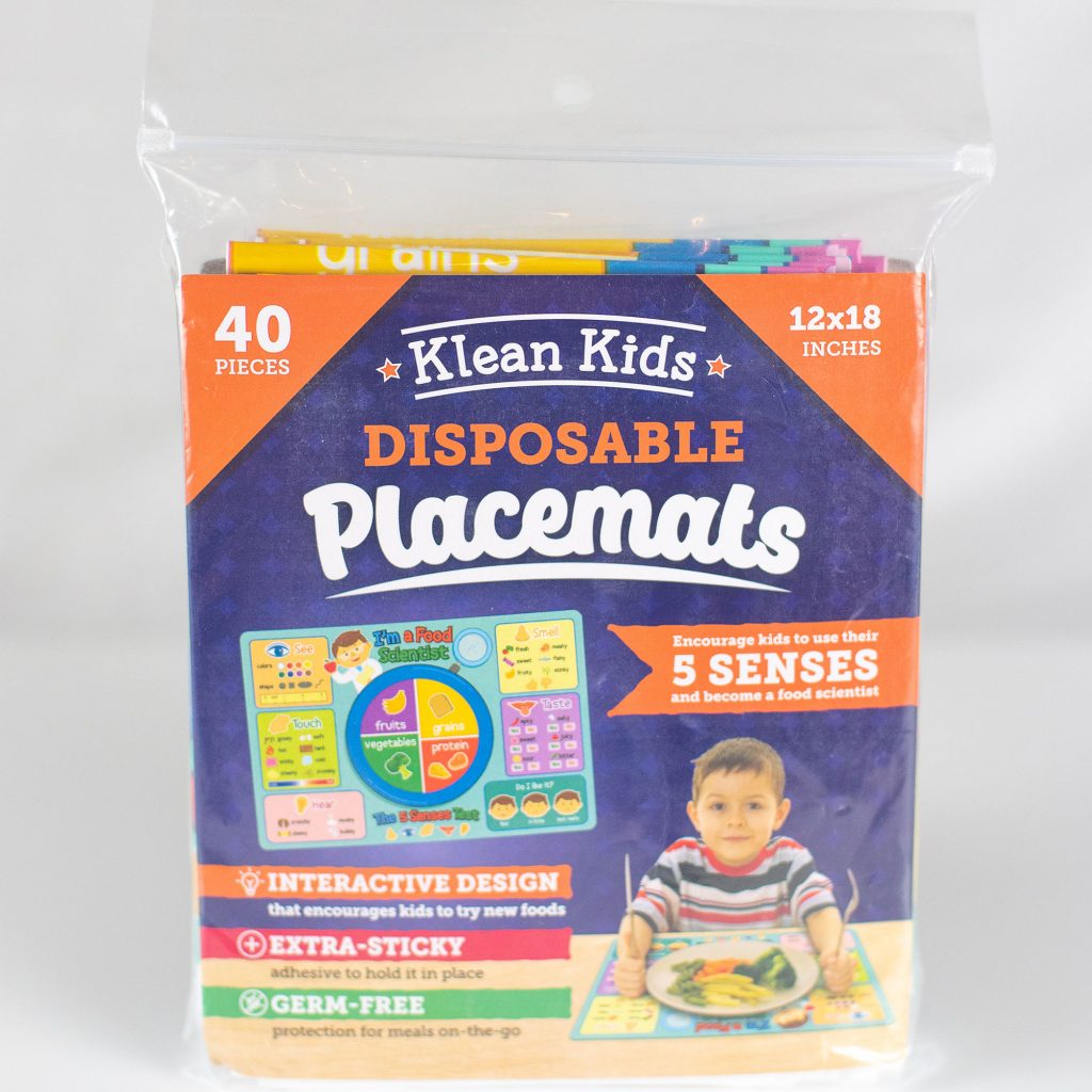 Food Scientist Disposable Placemats Educational Design for Toddlers